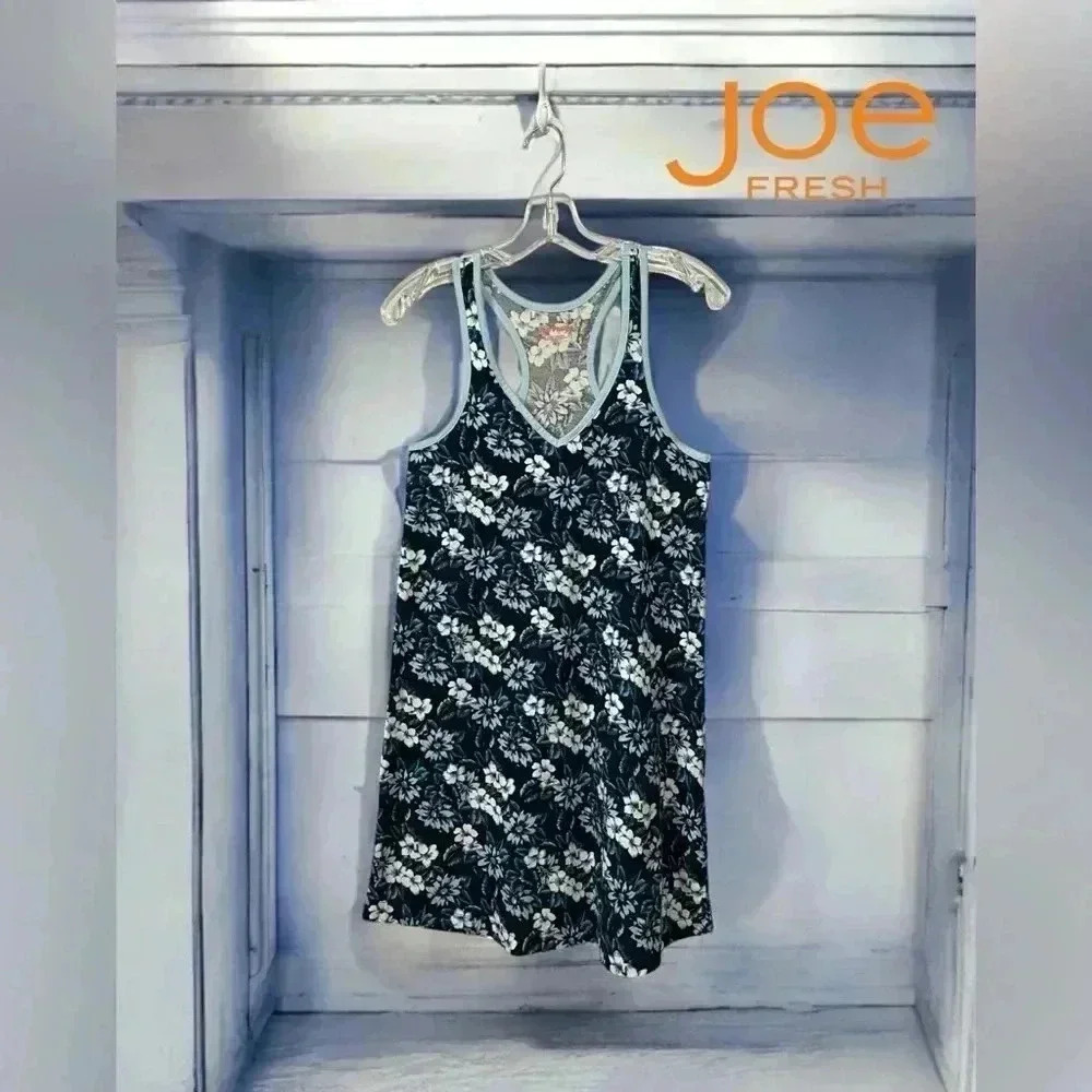 NWOT, Joe Fresh, Night Cami, Small, Blue & White 🌙